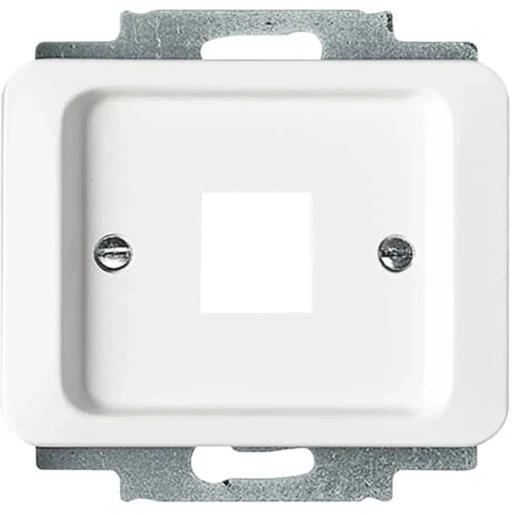 ABB Busch-Jaeger Alpha Centraalplaat 1 x MJ Modular-Jack Basiselement met centrale afdekplaat 1 connector Zonder label wit 2CKA001753A7776