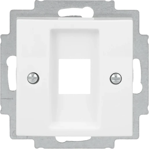 ABB Busch-Jaeger Balance Centraalplaat 1 x MJ Modular-Jack Basiselement met centrale afdekplaat 1 connector Zonder label wit 2CKA001753A0230