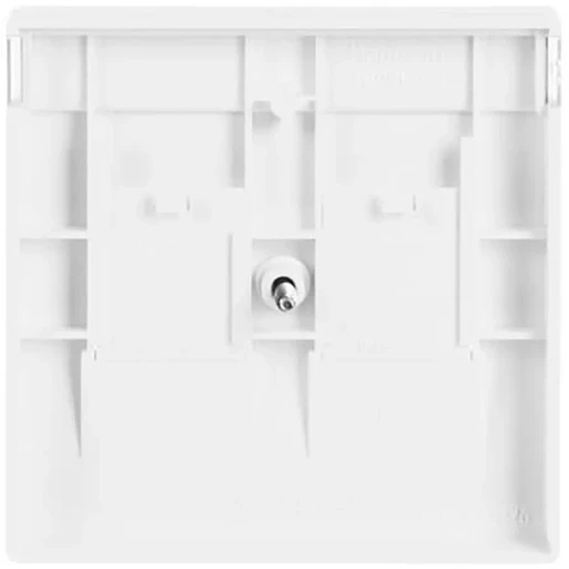 ABB Busch-Jaeger Future Solo Axcent Carat Centraalplaat Jack plug Centraalplaat 2 connectoren Met label wit 2CKA001710A3176