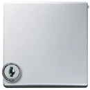 ABB Busch-Jaeger centraalplaat kd + slot verloop voor si ip44 70x70x32mm klapdeksel aluminium RAL 9006 2CKA001710A3789