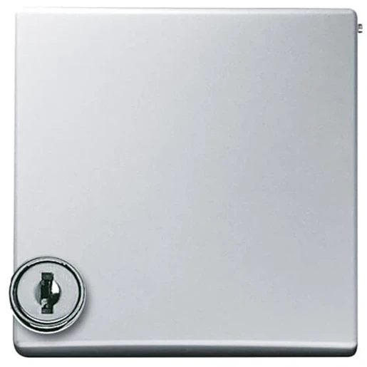 ABB Busch-Jaeger centraalplaat kd + slot verloop voor si ip44 70x70x32mm klapdeksel aluminium RAL 9006 2CKA001710A3789