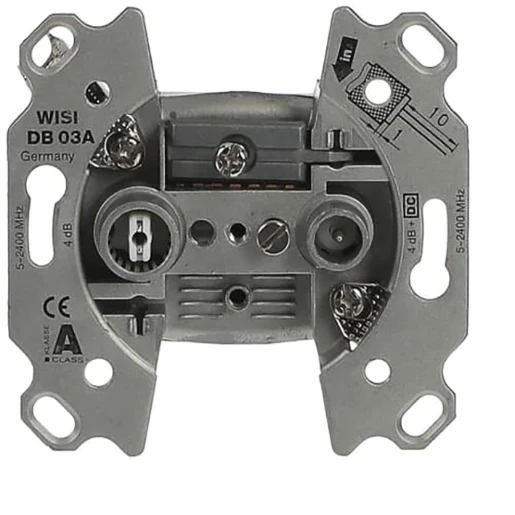 ABB Busch-Jaeger antennecontactdoos inbouw 2v einddoos 4.5dB IP20 2CKA000230A0250