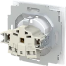 ABB Busch-Jaeger Art linear wandcontactdoos kv centraalplaat plat safety+ inbouw 16A 250V RA Mat wit RAL 9016 IP20 2CKA002013A5522