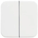 ABB Busch-Jaeger Reflex SI bedieningselement serie en wissel aan / uit tweedelige wip wit RAL 9010 2CKA001731A0892