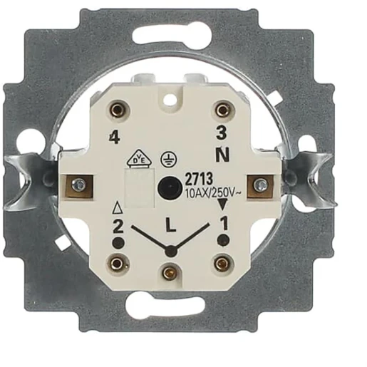 ABB Busch-Jaeger Jaloezieschakelaar impulsgeversokkel Draaiknop 1P IP21 2CKA001101A0542