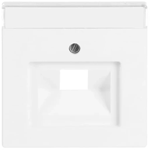 ABB Busch-Jaeger Future Axcent Centraalplaat datadoos RJ45 Jack plug Centraalplaat 1 connector Met label wit 2CKA001710A3889