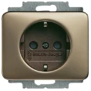 ABB Busch-Jaeger Alpha wandcontactdoos centraalplaat inbouw 16A 250V RA KV Mat brons RAL IP20 2CKA002013A4466