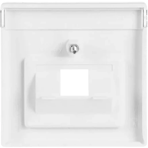 ABB Busch-Jaeger Future Axcent Centraalplaat datadoos RJ45 Jack plug Centraalplaat 1 connector Met label wit 2CKA001710A3889