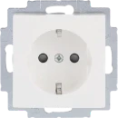 ABB Busch-Jaeger Balance wandcontactdoos centraalplaat inbouw 16A 250V RA KV Glanzend wit RAL 9010 IP20 2CKA002013A5385