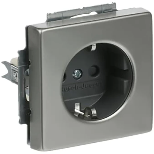 ABB Busch-Jaeger wandcontactdoos centraalplaat inbouw 16A 250V RA KV Mat RVS RAL IP20 2CKA002013A5276