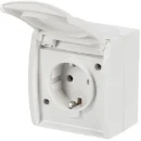 ABB Busch-Jaeger Ocean wandcontactdoos opbouw 16A 250V RA Mat wit RAL 9010 IP44 2CKA002083A0834