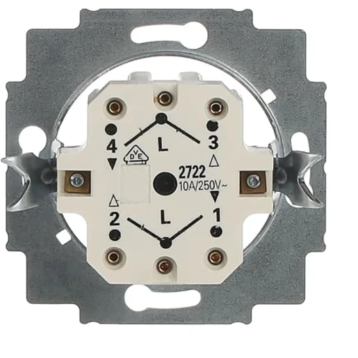 ABB Busch-Jaeger Jaloezieschakelaar impulsgeversokkel Draaiknop 2P IP21 2CKA001101A0559