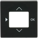 ABB Busch-Jaeger Future Centraalplaat timer 6455-56 1098U(F) centraalplaat zwart RAL 9005 2CKA006430A0389