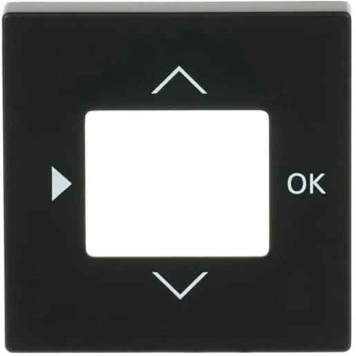 ABB Busch-Jaeger Future Centraalplaat timer 6455-56 1098U(F) centraalplaat zwart RAL 9005 2CKA006430A0389