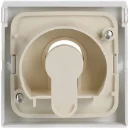 ABB Busch-Jaeger Future Solo Axcent Carat centraalplaat slot aan / uit sleutel wit RAL 9016 2CKA001710A3175