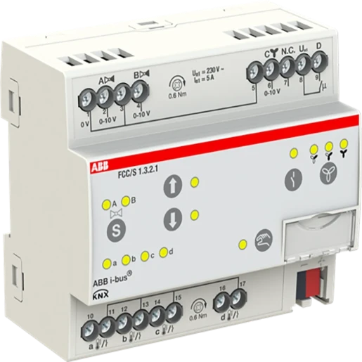 ABB Busch-Jaeger I-Bus KNX Fan coil controller Climaeco MDRC KNX 3-voudig DIN-rail 0V 2CDG110215R0011
