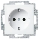 ABB Busch-Jaeger Balance wandcontactdoos centraalplaat inbouw 16A 250V RA KV Glanzend wit RAL 9010 IP20 2CKA002013A5382
