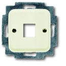 ABB Busch-Jaeger SI Centraalplaat 1 x MJ Modular-Jack Basiselement met centrale afdekplaat 1 connector Zonder label wit 2CKA001753A3825