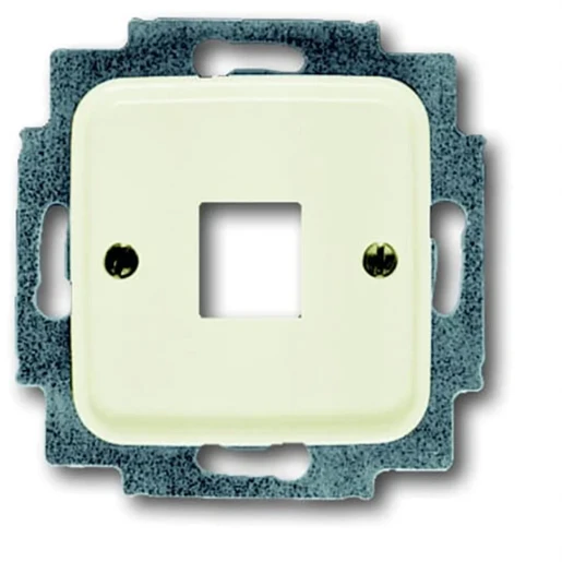 ABB Busch-Jaeger SI Centraalplaat 1 x MJ Modular-Jack Basiselement met centrale afdekplaat 1 connector Zonder label wit 2CKA001753A3825