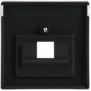 ABB Busch-Jaeger Future Axcent Carat Centraalplaat datadoos RJ45 Jack plug Centraalplaat 1 connector Met label zwart 2CKA001710A3912