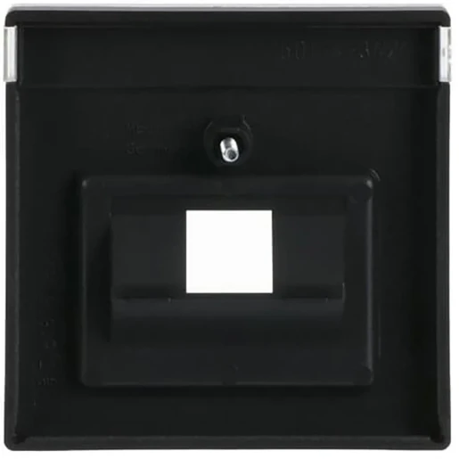 ABB Busch-Jaeger Future Axcent Carat Centraalplaat datadoos RJ45 Jack plug Centraalplaat 1 connector Met label zwart 2CKA001710A3912
