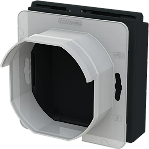 ABB Busch-Jaeger Art linear Verloopplaat met klapdeksel zwart 2CKA001719A0182