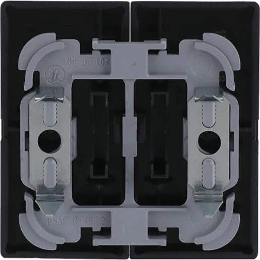 ABB Busch-Jaeger Future bedieningselement niet storen + kamer schoonmaken aan / uit tweedelige wip zwart RAL 9005 2CKA001751A3037