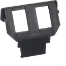 ABB Busch-Jaeger Balance SI Solo carat Alpha Im Inzetplaat 216000-2/216005-4 Modular-Jack Basiselement 2 connectoren Zonder label antraciet 2CKA001764A0182