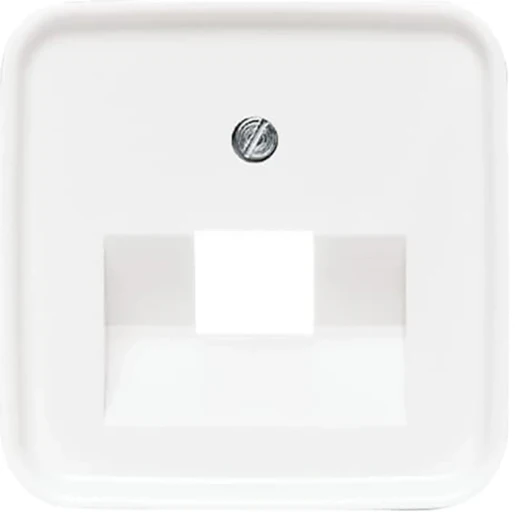 ABB Busch-Jaeger Reflex SI Centraalplaat datadoos RJ45 Jack plug Centraalplaat 1 connector Zonder label wit 2CKA001753A8394