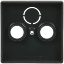 ABB Busch-Jaeger Future Axcent Carat Centraalplaat antenne Satelliet Centraalplaat 3 connectoren Zonder label zwart 2CKA001724A4298