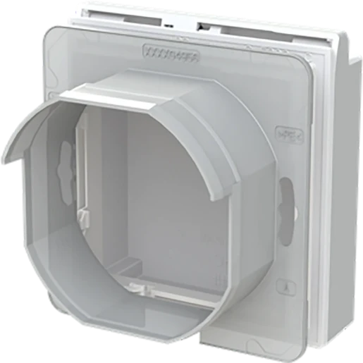 ABB Busch-Jaeger Art linear Verloopplaat met klapdeksel wit 2CKA001719A0179