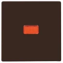 ABB Busch-Jaeger bedieningselement rode lens wis contr aan / uit enkele wip bruin RAL 8017 2CKA001731A1964