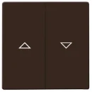 ABB Busch-Jaeger Bedieningselement tweedelige wip bruin RAL 8017 2CKA001731A1970