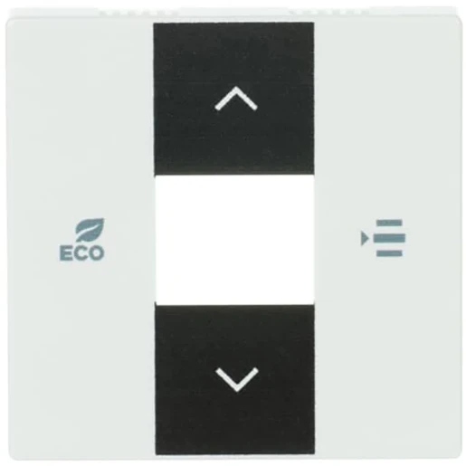 ABB Busch-Jaeger F@home centraalplaat fancoil enkele drukker wit RAL 9016 2CKA006220A0250