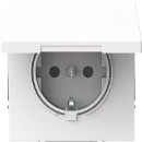 ABB Busch-Jaeger Art linear wandcontactdoos kv kd centraalplaat inbouw 16A 250V RA Glanzend wit RAL 9016 IP20 2CKA002018A1579