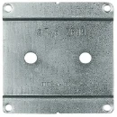 ABB Busch-Jaeger bodemplaat schakelmateriaal 1716-0-0042 (wd wdi ws wsi) 1-voudig Horizontaal en verticaal RAL 1013 2CKA001716A0042