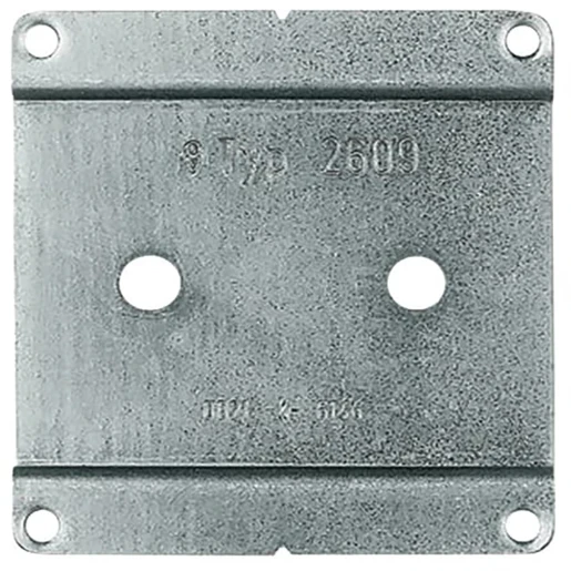 ABB Busch-Jaeger bodemplaat schakelmateriaal 1716-0-0042 (wd wdi ws wsi) 1-voudig Horizontaal en verticaal RAL 1013 2CKA001716A0042