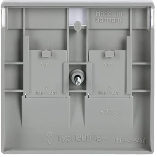 ABB Busch-Jaeger Future Centraalplaat Jack plug Centraalplaat 2 connectoren Met label aluminium 2CKA001710A3676