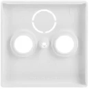 ABB Busch-Jaeger Future Axcent Centraalplaat antenne Satelliet Centraalplaat 3 connectoren Zonder label wit 2CKA001724A4293