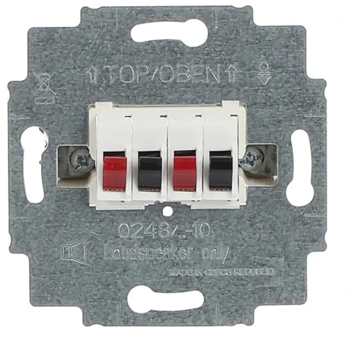 ABB Busch-Jaeger Balance SI Future Solo Axcent onderdeel/ centraalplaat Basiselement 2 connectoren Zonder label wit 2CKA000230A0403