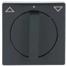 ABB Busch-Jaeger Future Carat Centraalplaat draaiknop antraciet RAL 7021 2CKA001710A3623