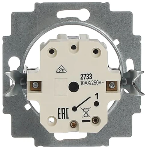 ABB Busch-Jaeger sleutelschakelaar Maakcontact (NO) inbouw 10AX RAL 1013 IP20 2CKA001101A0914