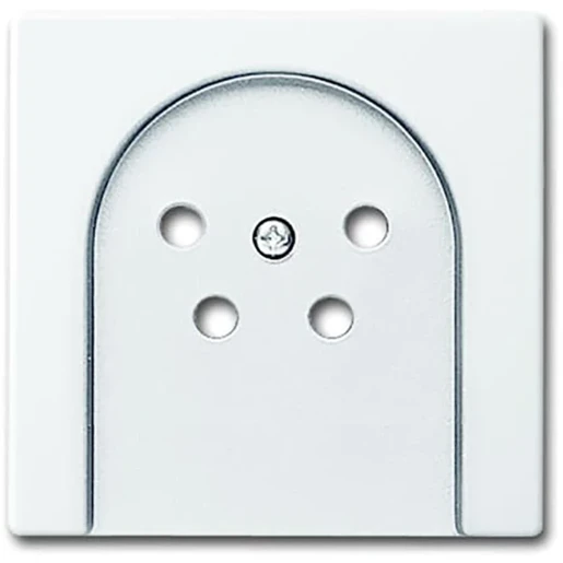 ABB Busch-Jaeger Future Solo Axcent Carat Centraalplaat telefooncontactdoos TAE Bedieningselement 1 connector Zonder label wit 2CKA001710A3505