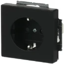 ABB Busch-Jaeger Future wandcontactdoos centraalplaat inbouw 16A 230V RA KV Mat zwart RAL 9005 IP20 2CKA002013A5444