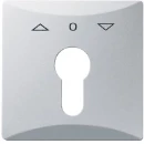 ABB Busch-Jaeger Centraalplaat slot 27 USL-101 sleutel aluminium RAL 9006 2CKA001710A3804