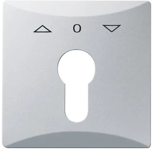 ABB Busch-Jaeger Centraalplaat slot 27 USL-101 sleutel aluminium RAL 9006 2CKA001710A3804