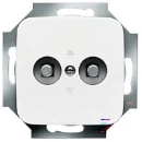 ABB Busch-Jaeger Reflex SI Aardingscontactdoos + centraalplaat contactdoos 2-voudig inbouw Glanzend wit 2CKA002495A0059