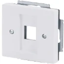 ABB Busch-Jaeger Future Centraalplaat 1 x MJ Modular-Jack Basiselement met centrale afdekplaat 1 connector Zonder label wit 2CKA001753A0405