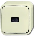 ABB Busch-Jaeger AP installatieschakelaar Wisselschakelaar 10AX beige RAL 1013 IP20 2CKA001052A0136