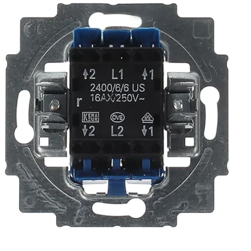 ABB Busch-Jaeger Installatieschakelaar Wissel-/wisselschakelaar inbouw 16AX RAL 5010 IP20 2CKA001022A0662